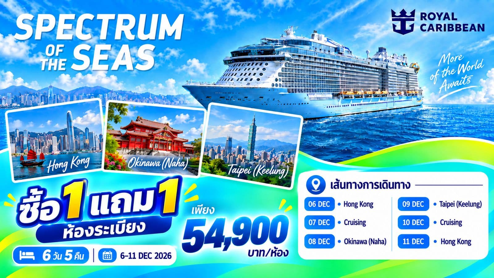 Royal Caribbean, Spectrum Buy One Get One